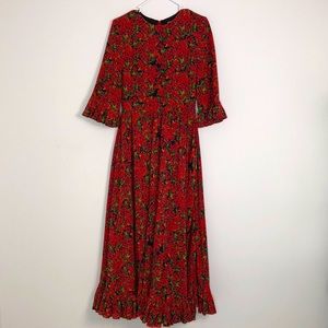Jonathan Cohen floral maxi dress small size